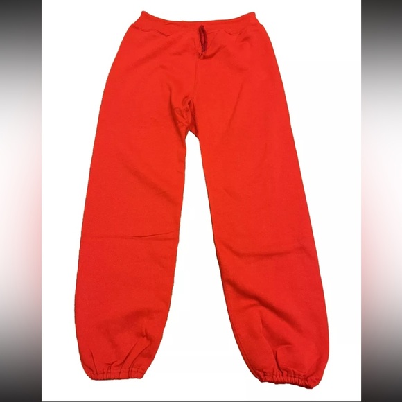 Vintage Bassett-Walker Red Drawstring Elastic Waist Sweatpants Adult Size M USA - Picture 1 of 4